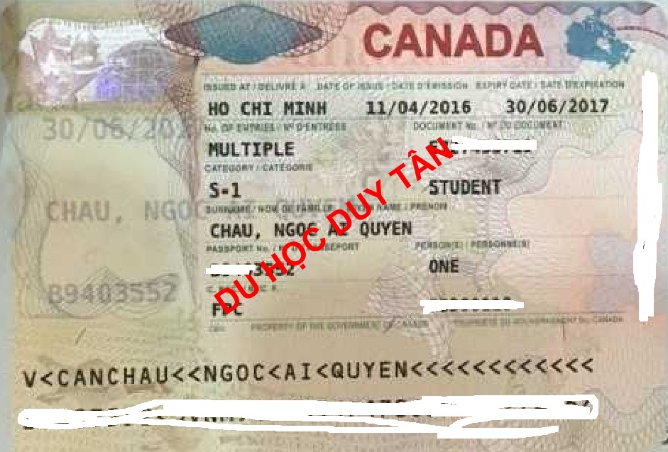 Du học Canada - Chúc mừng Châu Ngọc Ái Quyên đã có visa du học Canada!